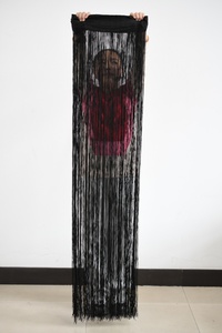 <span class=keywords><strong>Frange</strong></span> à pampilles en polyester brillant de haute qualité, extra longue (150 cm / 59 pouces), épaisse, pour décorations de robes - Product Image 4
