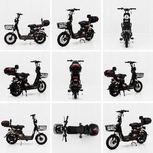 Bicicleta Eléctrica Tipo Scooter para Adultos, Precio de Fábrica, 48V 800W, Motor Trasero, 6 Velocidades, 800W, 2 Plazas, Digital, Acero, Negra, Bicicleta Urbana - Product Image 4