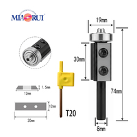Fraise à dégrossir Miaorui 8 mm de qualité export avec inserts en carbure de tungstène remplaçables pour le travail du bois, fraiseuse de chants CNC