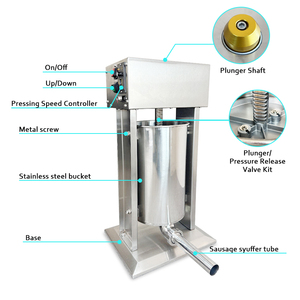 JK Home & Commercial 15L Bouchon à saucisses en acier inoxydable Nouvelle condition Machine à saucisses maison Sortie d'usine - Product Image 2