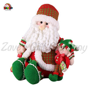 पारंपरिक क्लासिक 19 इंच के बैठने वाले सेंत क्लाकस हाथ से लाल पॉलिएस्टर व्यक्तिगत लड़कों क्रिसमस की सजावट फैक्टरी - Product Image 6
