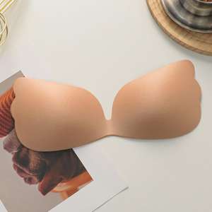 Soutien-gorge push-up confortable pour femme, couleur unie, sans armatures, fermeture à crochets, bonnet complet rembourré, maintien ajustable, usage quotidien - Product Image 1
