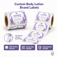 Autocollant personnalisé pour logo, étiquette holographique durable et écologique pour huiles essentielles, parfums originaux, shampoings, rouges à lèvres, soins de la peau