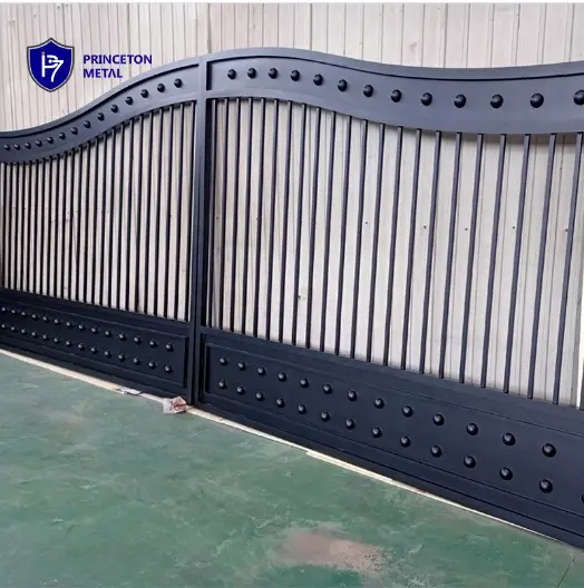 Princeton Metal aluminum main gate with new design popular and hotselling style