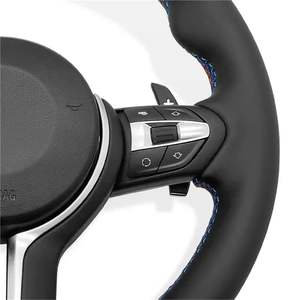 Volante de cuero deportivo M personalizado para coche para <span class=keywords><strong>BMW</strong></span> E90 E60 E46 E81 E82 E87 E88 E89 E91 E92 E93 E61 E84 E70 E72 E71 M3 <span class=keywords><strong>M5</strong></span> - Product Image 5