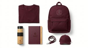 Kit de merchandising écologique avec logo personnalisé, ensemble cadeau d'entreprise avec sac à dos, t-shirt, thermos, carnet, cadeau promotionnel pour entreprise - Product Image 3