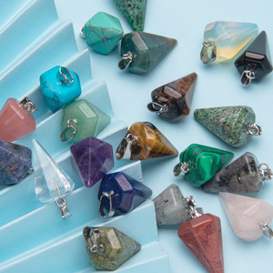 Péndulo <span class=keywords><strong>de</strong></span> Cristal <span class=keywords><strong>de</strong></span> <span class=keywords><strong>Piedra</strong></span> Natural Tricónico <span class=keywords><strong>de</strong></span> Acero Inoxidable con <span class=keywords><strong>Ojo</strong></span> <span class=keywords><strong>de</strong></span> <span class=keywords><strong>Tigre</strong></span> para Collar <span class=keywords><strong>de</strong></span> Joyería DIY - Product Image 4