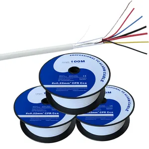 Flexible Alarm Cable with Drain Wire and Overall Aluminium/Polyester Shield 8X0, 22mm2 Security Cable