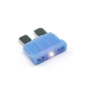 1A 2A 3A 4A 5A 7.5A 10A Fusible de hoja iluminada Fusible automático de coche mediano con indicador Fusible de inserción de luz LED