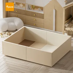 Corralito Infantil <span class=keywords><strong>para</strong></span> Juegos, Combinación de Corralito y Barrera de Seguridad, Barrera Blanca <span class=keywords><strong>para</strong></span> Bebés, Corralito Suave - Product Image 1