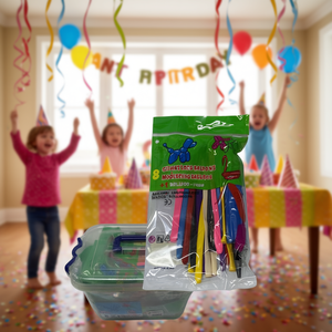 MNJ Long Balloons With Air Pump 12Pcs For Party Modelling - Product Image 3