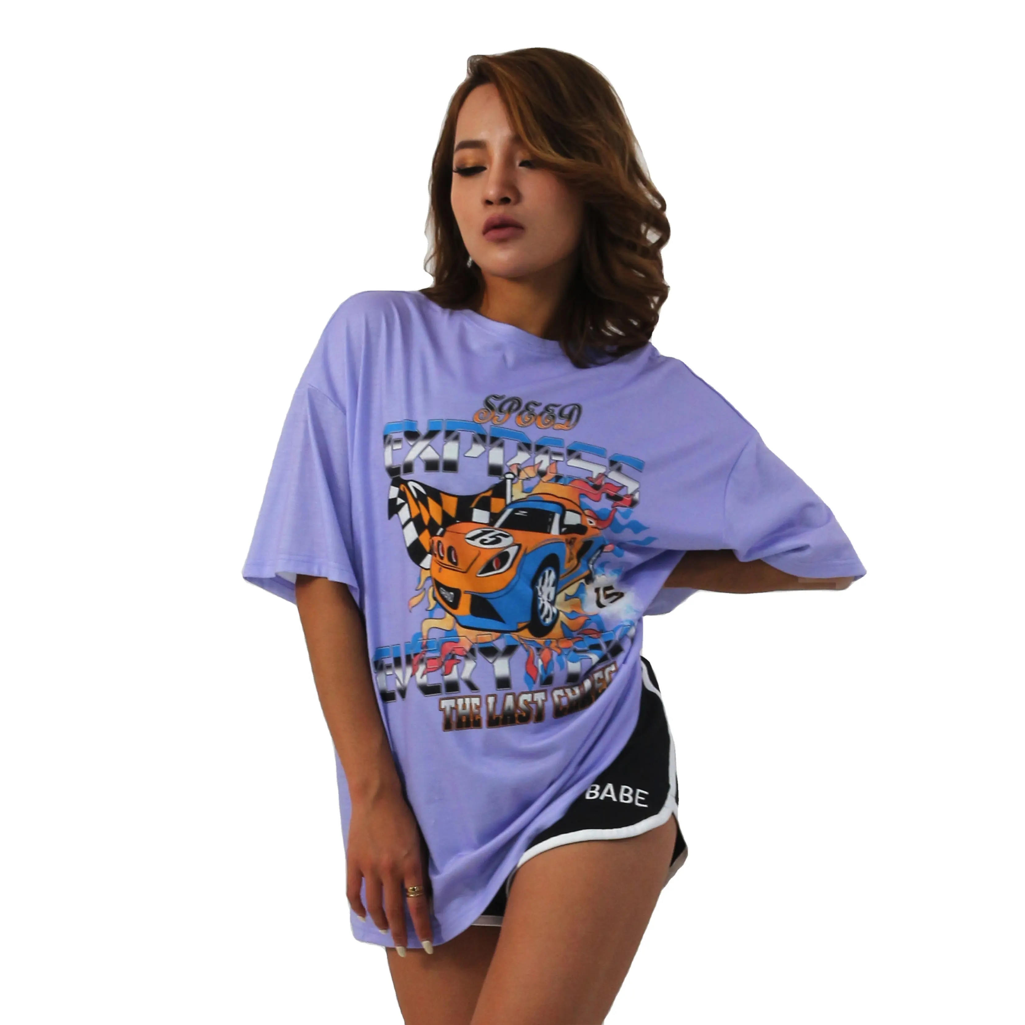 Amazon new Wholesale Custom Logo T-Shirt Women Summer Casual Cartoon graphic t shirts Loose shirts for women