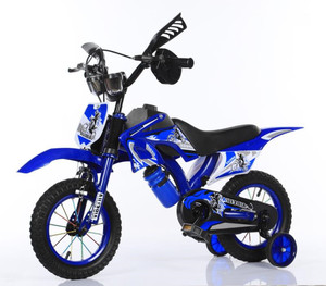 Haute qualité enfants vélo 12 pouces 16 pouces moto vélo Cycle jouets pour 3-8 ans garçons acier QB mode moto pneu pneumatique 9.5 - Product Image 4