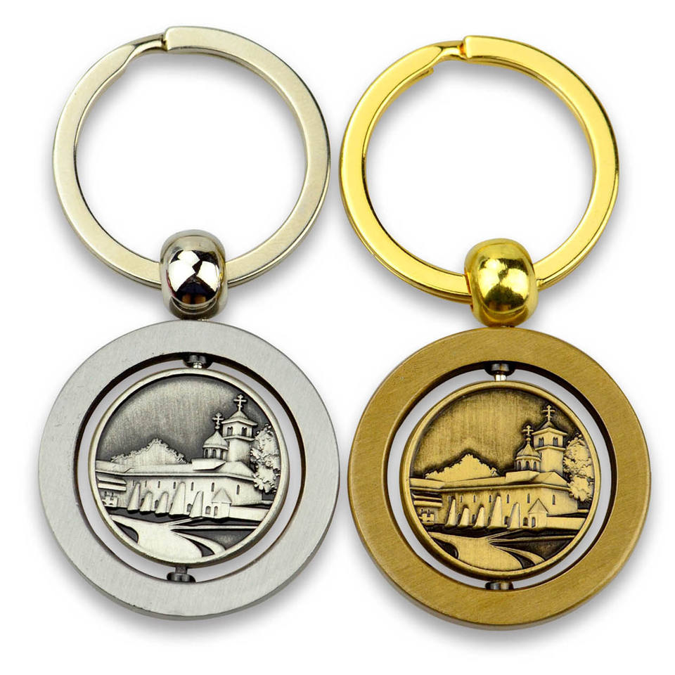 Promotional Custom Logo Zinc Alloy Metal Soft Hard Enamel Keyring Keychain
