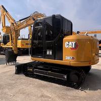 Mini-excavatrice sur chenilles hydraulique Caterpillar CAT 307 d'occasion du Japon, 7 tonnes, faible nombre d'heures de travail, vente chaude