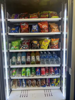 Nueva Llegada: Máquinas Expendedoras de Snacks Alemanas al por Mayor, Máquina Expendedora de Bebidas Embotelladas y Refrescos para Interiores con Lector de Tarjetas