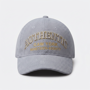 Gorras de Béisbol Vintage con Logotipo Bordado en 3D Personalizado OEM, Gorras Clásicas de 6 Paneles, Gorras de Pana Sin Estructura - Product Image 2