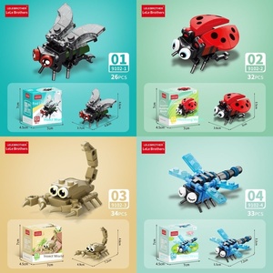 Bloques de Construcción de Plástico ABS Personalizados en Lotes Pequeños, 40 Piezas, <span class=keywords><strong>Mundo</strong></span> de Insectos Ensamblado, Juguetes Educativos para Niños, Partículas Pequeñas - Product Image 3