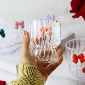 300ml Ripple Borosilicate Verre Drinkware Empilable et <span class=keywords><strong>Arc</strong></span> Décoré Café Lait Thé Tasses <span class=keywords><strong>Verrerie</strong></span> Résistant À La Chaleur - Product Image 4