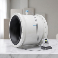 Débitmètre magnétique de type divisé en acier inoxydable/acier au carbone haute précision, sortie 4-20mA, RS485 Modbus, OEM, pour eau et produits chimiques