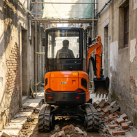 Harga Excavator Mini Multifungsi 2,6 Ton 3 Ton dengan Fungsi Ayun Samping