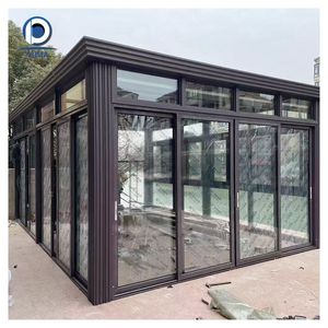 Terraza acristalada <span class=keywords><strong>de</strong></span> aluminio personalizada Prima y pérgola con lamas ajustables |   Gazebo Impermeable para Exteriores, para <span class=keywords><strong>Patio</strong></span> y Azotea <span class=keywords><strong>de</strong></span> Villa - Product Image 1