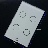 2mm 3.2mm affichage housse de protection en verre trempé panneau de commande À Écran Tactile trempé verre anti-reflets avec écran en soie imprimé