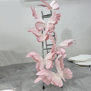 Vente flash W-03 : Papillons géants personnalisés faits à la main en papier pour décorations de mariages et événements - Product Image 1