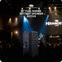 VENTE FLASH - Enceinte active à batterie de 12 pouces, 200W, avec transducteur en titane, système audio DSP pour spectacles de rue, fêtes en plein air, conférences, concerts en direct