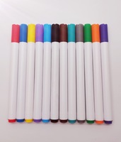 Stylos marqueurs pour tissu - Non toxiques, indélébiles et permanents - Stylos à peinture textile à pointe pinceau souple