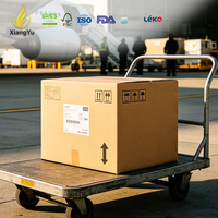 Boîte en carton ondulé pour fret aérien personnalisé, boîte d'expédition en carton robuste de grande taille pour l'exportation de marchandises aéroportuaires, transport aérien international