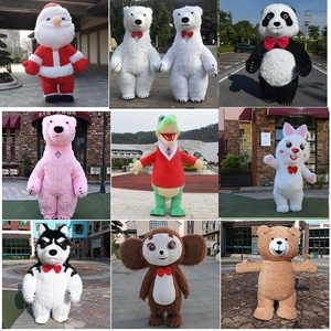Costume Gonfiabile a Forma di <span class=keywords><strong>Orso</strong></span> Artico Fragola, Mostro a Pelo Lungo, Koala, <span class=keywords><strong>Masha</strong></span>, Tigre Teddy, Husky, Personaggi dei Cartoni Animati - Product Image 2