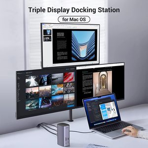 UGREEN CM555 12 en 1 estación de acoplamiento triple pantalla USB C 8K adaptador multipuerto Typc C Hub PD carga para MacBook TV - Product Image 3