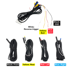 Système de surveillance panoramique à 360°, commutation de mode de visualisation 2D/3D, AHD, CVBS, VGA et HDMI, <span class=keywords><strong>4</strong></span> voies, enregistrement vidéo de conduite en <span class=keywords><strong>temps</strong></span> réel - Product Image 3