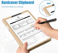 Portafolio de Cuero Agoer A5 con Cierre Magnético, Pestañas Adhesivas, Portaplumas, Clips para Notas, para Oficina y Conferencias, Color Ginger