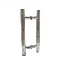 Poignée de porte en verre moderne longue poignée en acier inoxydable Hyland OEM 102 H Type , La Manija De La Puerta
