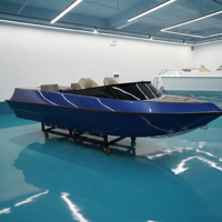Mini bateau à réaction en aluminium à grande vitesse, moteur intégré, embarcation sportive pour l'aventure et la pêche