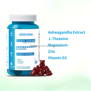 ओम/ओटम इंडियन गिन्सेंग गुम्मीज़-विटामिन डी 3 ने 60-गिनती की बोतल अश्वगंधा गुम्मस प्रतिरक्षा सहायता और ऊर्जा को बढ़ावा दिया - Product Image 3