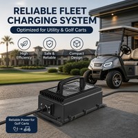 Chargeur de batterie rapide 50,4 V 15 A pour véhicule de transport à basse altitude 12S Li-ion avec étanchéité extérieure IP67, usine Fuyuang