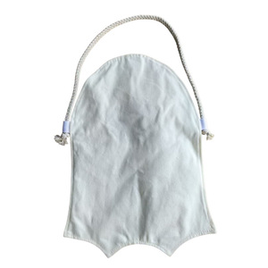 Bolsa de colección de dulces divertidos para niños DIY de Halloween, bolsa de almacenamiento de algodón con patrón de fantasma para aventuras de truco o trato - Product Image 6