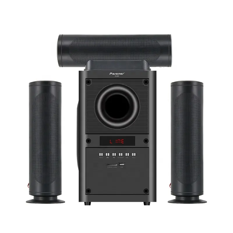 3.1 tour multimédia haut-parleur Hifi haut de gamme système de cinéma maison Portable avec éclairage USB RGB haut-parleur de batterie alimenté par USB AUX