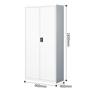 ตู้เก็บเอกสารเหล็กแบบมีกุญแจและ 2 ประตู สำหรับจัดเก็บเอกสารขนาดใหญ่ - Product Image 3