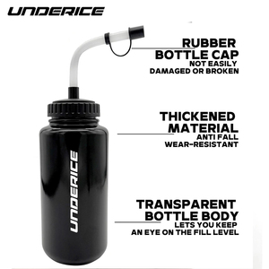 Bouteille d'eau compressible anti-fuite <span class=keywords><strong>de</strong></span> 34 oz pour hockey et lacrosse, compatible casque, prise en main facile, résistante aux chocs - Product Image 3