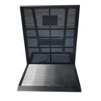 KKmark Barrière de sécurité modulaire pliable pour événements en plein air, concerts, anti-panique, anti-chocs, chariot avec serrure de porte