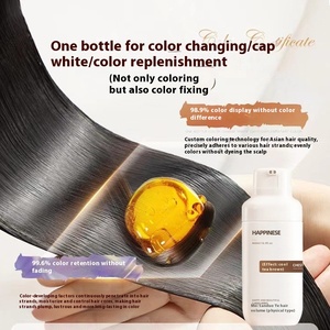 Crema di tinture per capelli a base vegetale nera di alta qualità originale Semi-permanente senza dissolvenza popolare a casa per capelli sani - Product Image 2