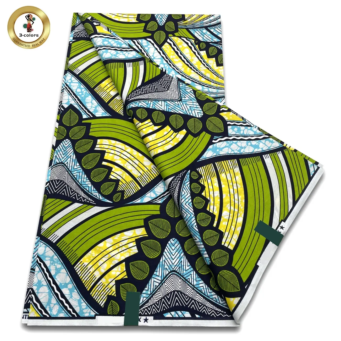 Sıcak satış yeni Model afrika Java Batik gerçek pamuk baskılı kumaş balmumu bez