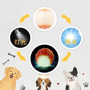 Pelota masticable para perros TPR con sonido medio, juguete para entrenamiento y juego de mascotas - Product Image 3