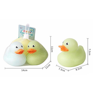 Golden Powder Duck 3PCS (Air BB Sound) Little Duck Floating Rubber Yellow Duck Baby Bath <strong>Toy</strong> Summer Bathroom <strong>Bathtub</strong> <strong>Toys</strong> - Product Image 6