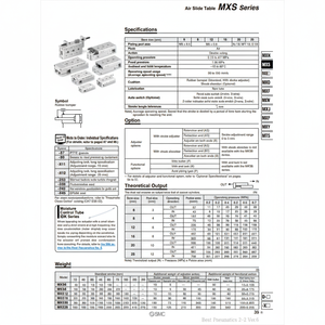 Mesa deslizante de aire SMC Pneumatics, piezas neumáticas de - Product Image 1
