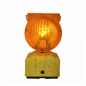 Feu de signalisation routière de sécurité LED jaune / Lampe clignotante de barricade / Cono de signalisation routière ambre - Product Image 1